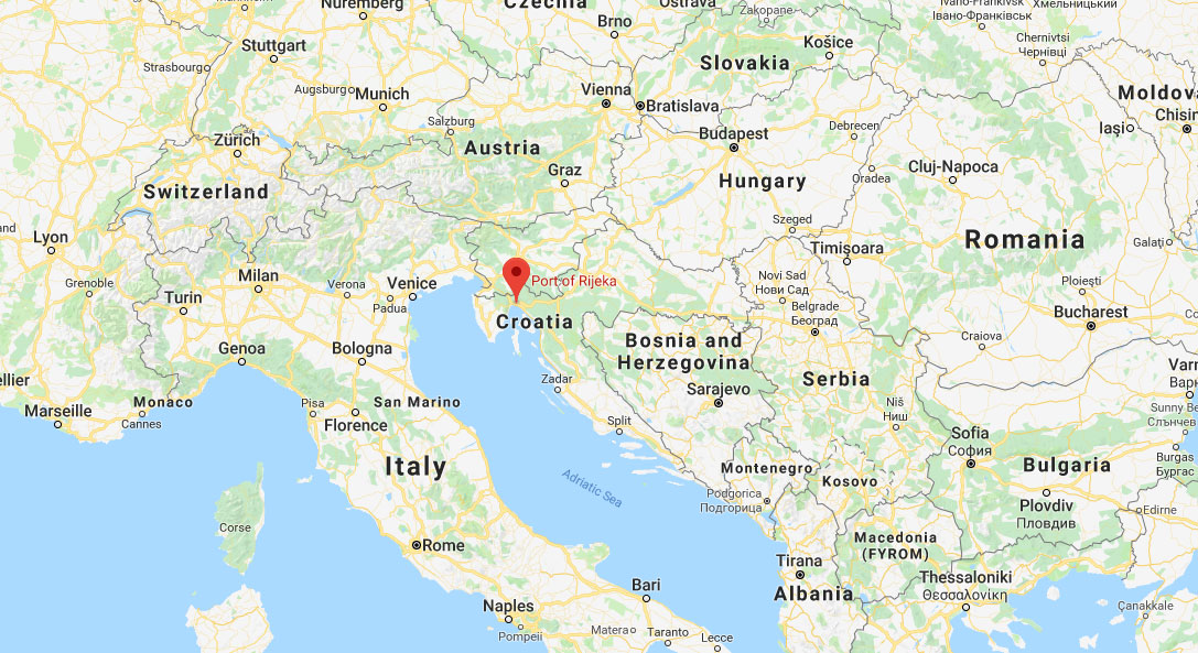 Rijeke u hrvatskoj na karti